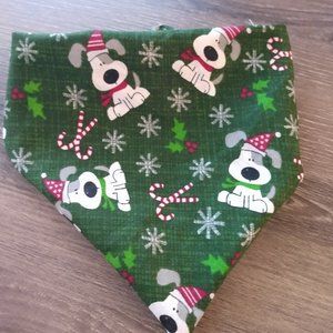 Green Christmas Dog Bandana